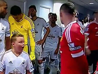 WATCH: Swansea mascot is shock...